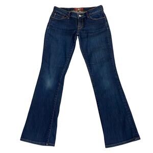 Lucky Brand Lola Boot Cut Jeans Women 6/28 Blue Dark Wash Flare Low Rise Y2K